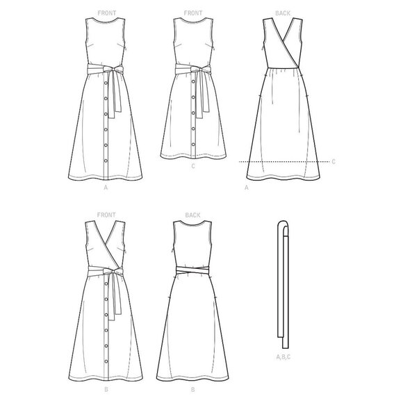Simplicity S9137 Misses Dresses Sewing Pattern Sizes 6-14 - Picture 3 of 3